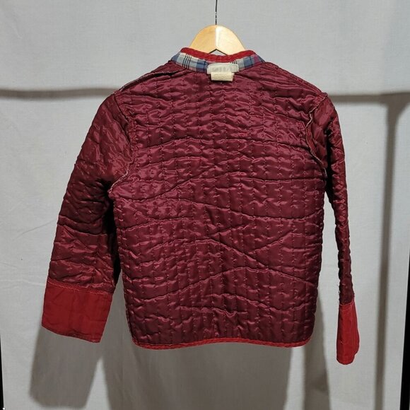 Niki jacket vintage plaid quilted cotton flannel 70s coat cabincore camp outdoor - Picture 9 of 14